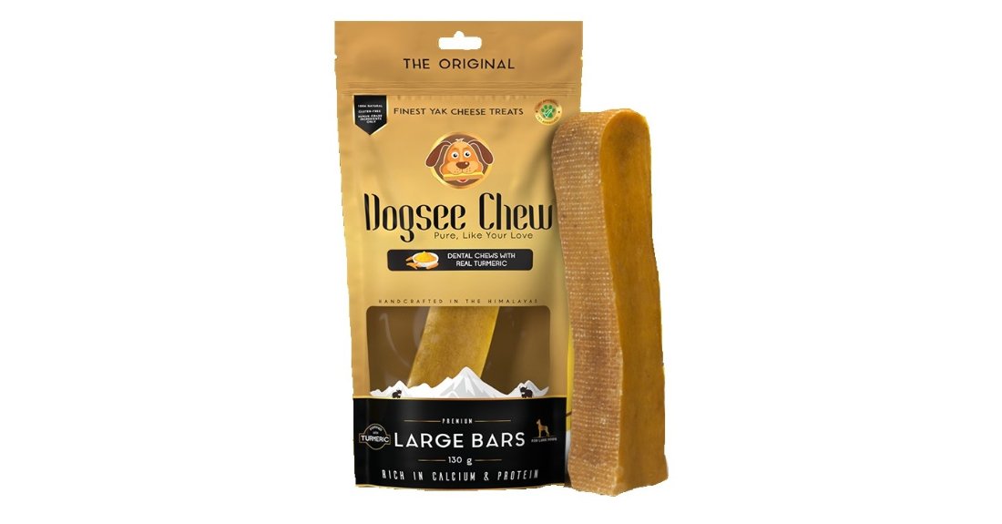 אריזת (1 יח) עצם חלב יאק L לכלב 130 גרם