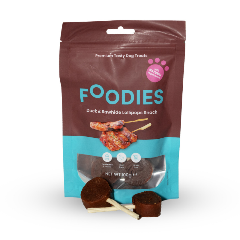 חטיף FOODIES סוכריות ברווז ועור בקר 100 גרם