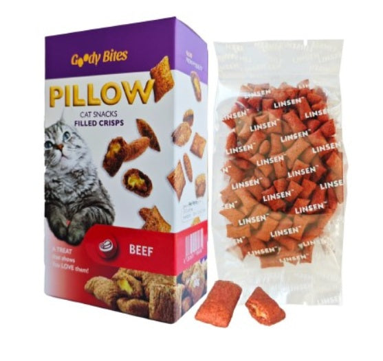 Goody bites חטיף כריות לחתול בקר 80 גרם