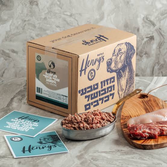 הנריס מזון קפוא עוף בקר 100%  6 ק"ג