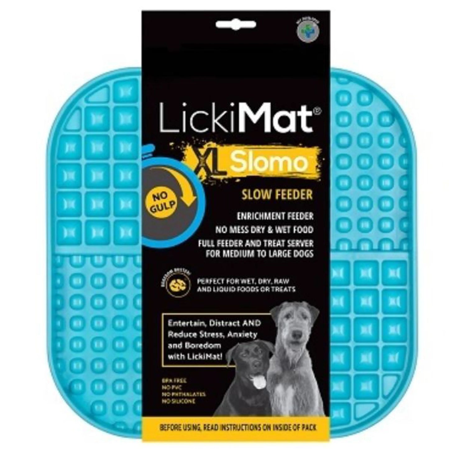 Licki Mat - Slomo XL משטח ליקוק והאכלה איטית ג.ג בצבע טורקיז